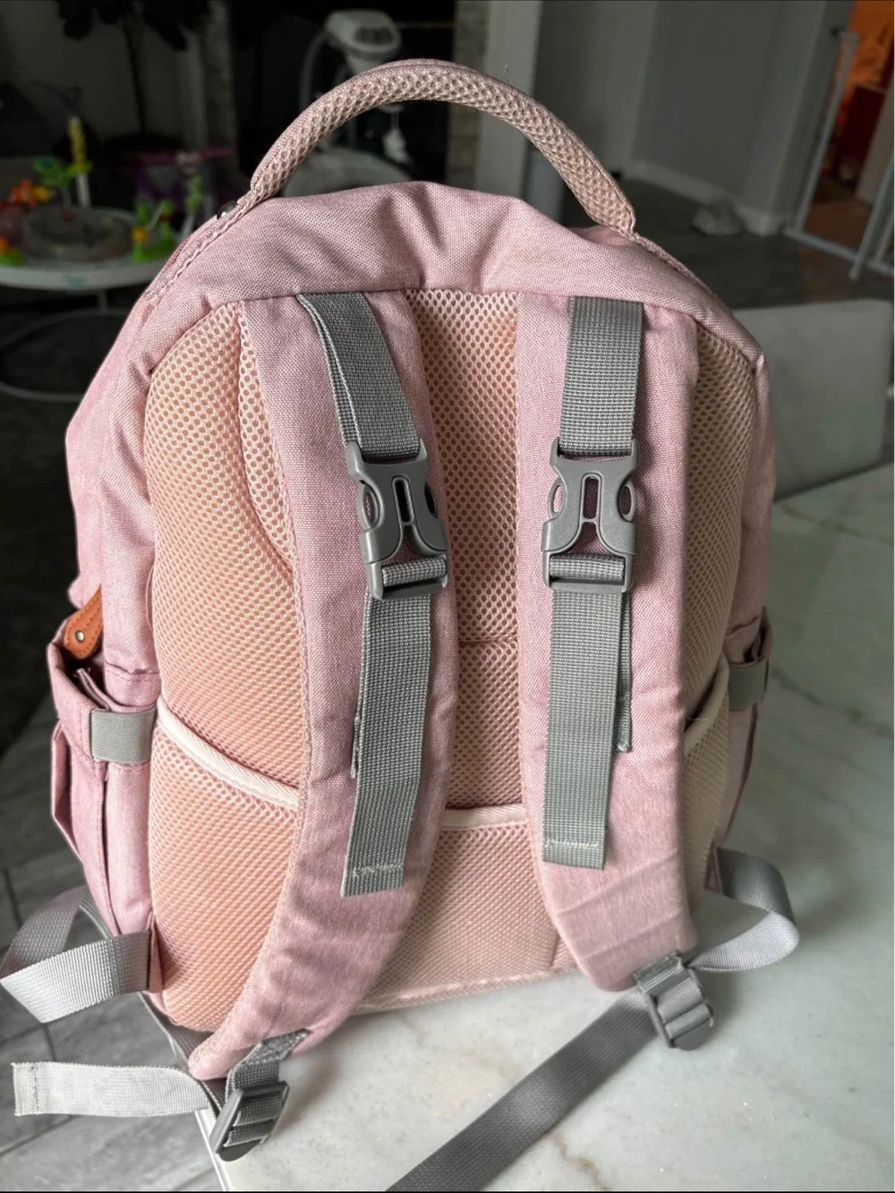 Pink Quilted Women’s Diaper Bag